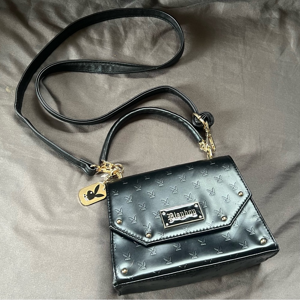 Playboy monogram black bag